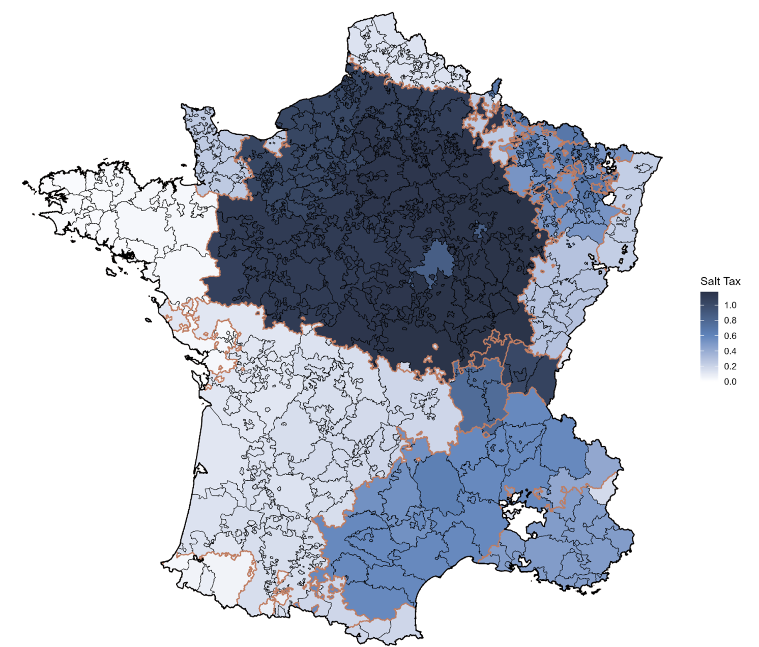 Figure 1 Salt tax map